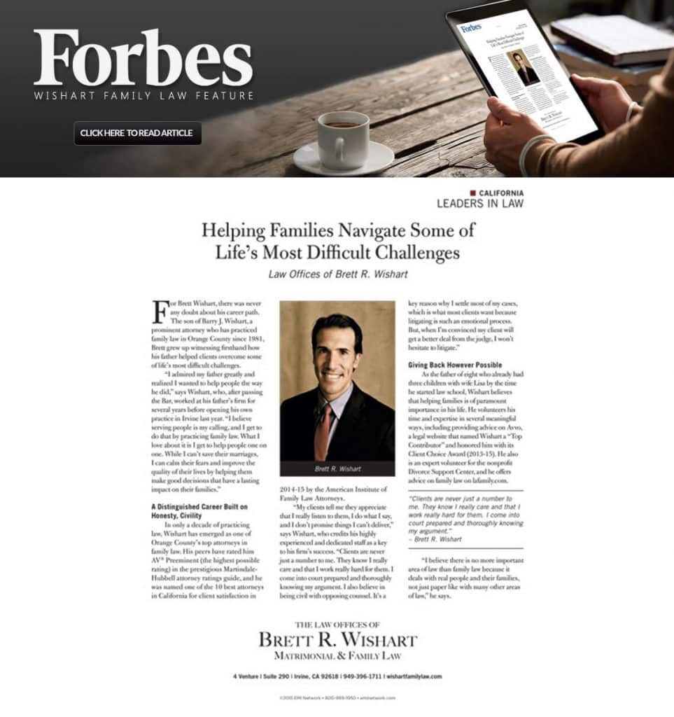 Forbes Wishart Family Law Article