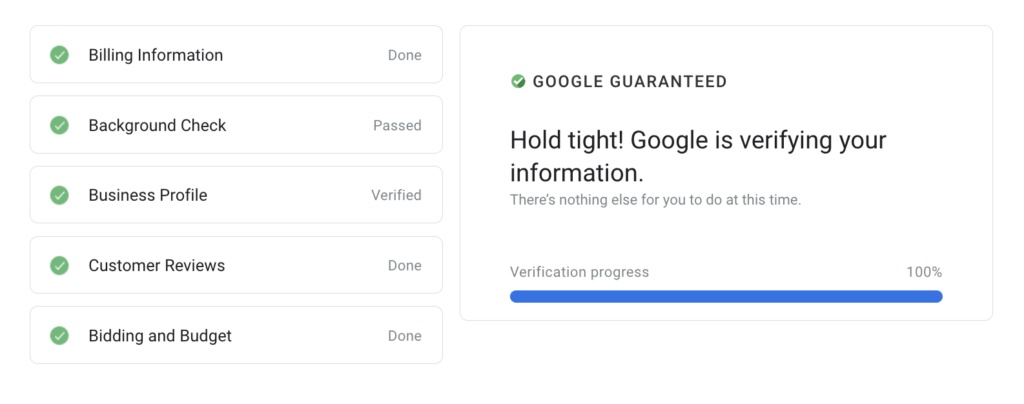 local services ads verification form